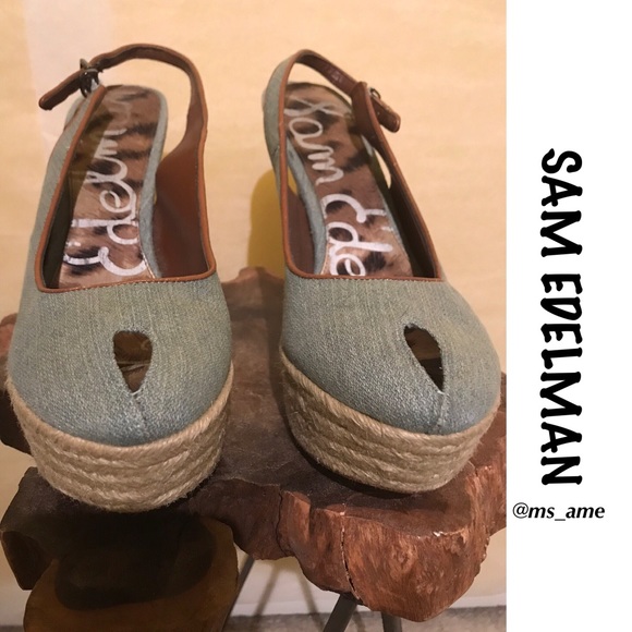 β¨Sam Edelman β€οΈ Novato Peep-Toe Slingbacksβ¨ - Picture 5 of 10